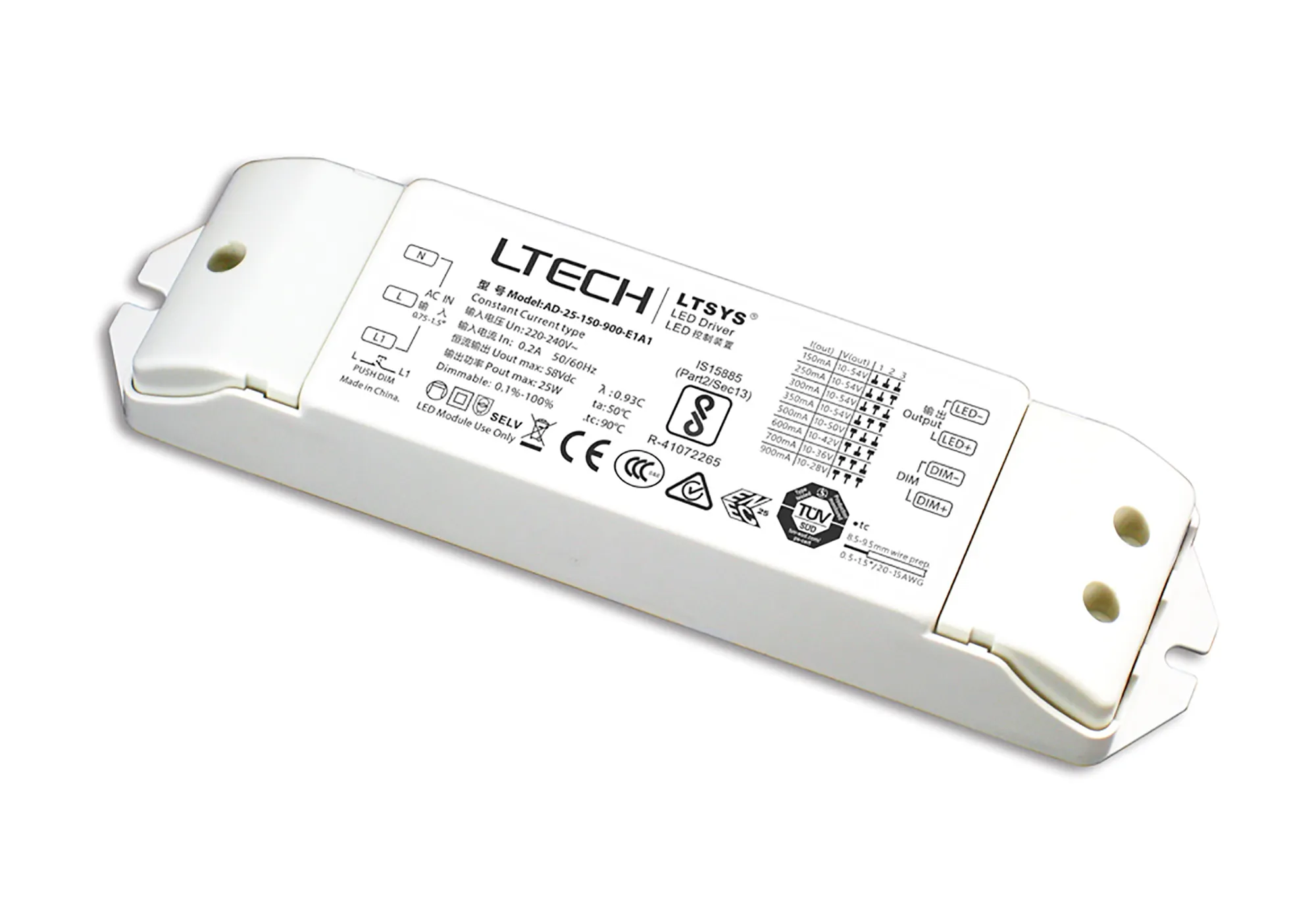 1-10V Constant Current Drivers LTECH 1-10V Driver